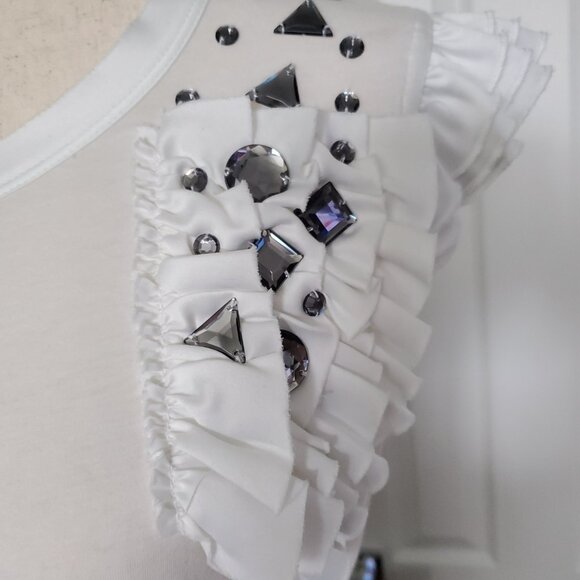 ALFANI - Sheer Button Down Top with Cami Small - Picture 15 of 16